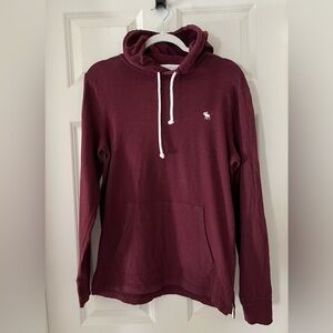 Men’s X-small Abercrombie & Fitch maroon lightweight  hoodie